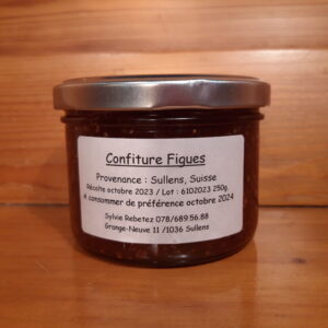 Confiture de figues de mon jardin produite par Sylvie à Sullens