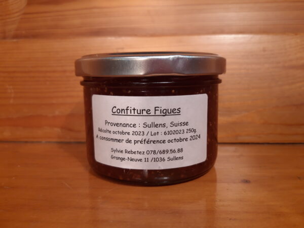 Confiture de figues de mon jardin produite par Sylvie à Sullens